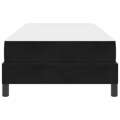 vidaXL Boxspringbett mit Matratze Schwarz 100 x 220 cm Stoff