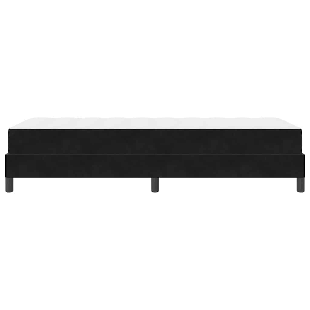 vidaXL Boxspringbett mit Matratze Schwarz 100 x 220 cm Stoff