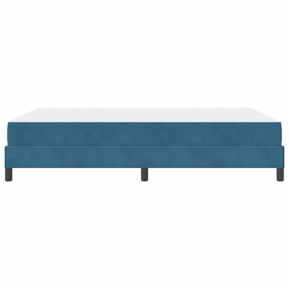 vidaXL Boxspringbett mit Matratze Dunkelblau 160 x 220 cm Stoff