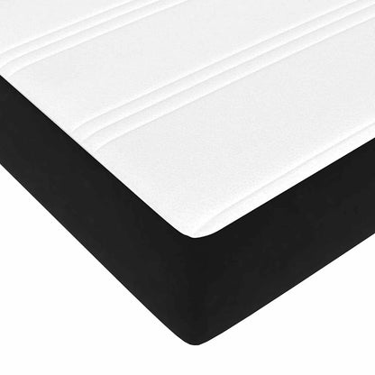 vidaXL Boxspringbett mit Matratze Schwarz 180 x 220 cm Stoff