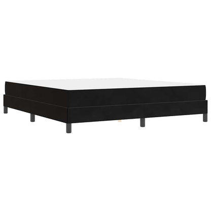 vidaXL Boxspringbett mit Matratze Schwarz 180 x 220 cm Stoff