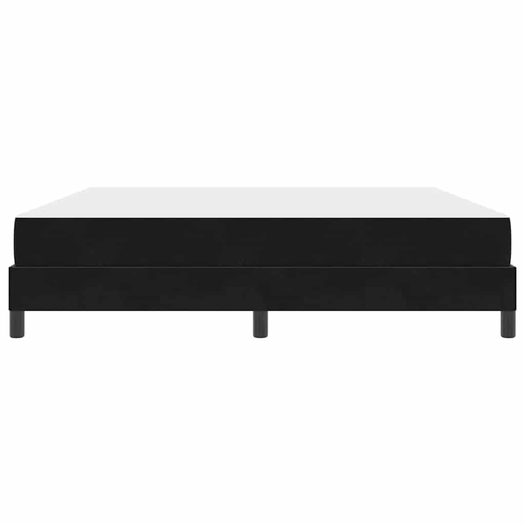 vidaXL Boxspringbett mit Matratze Schwarz 180 x 220 cm Stoff