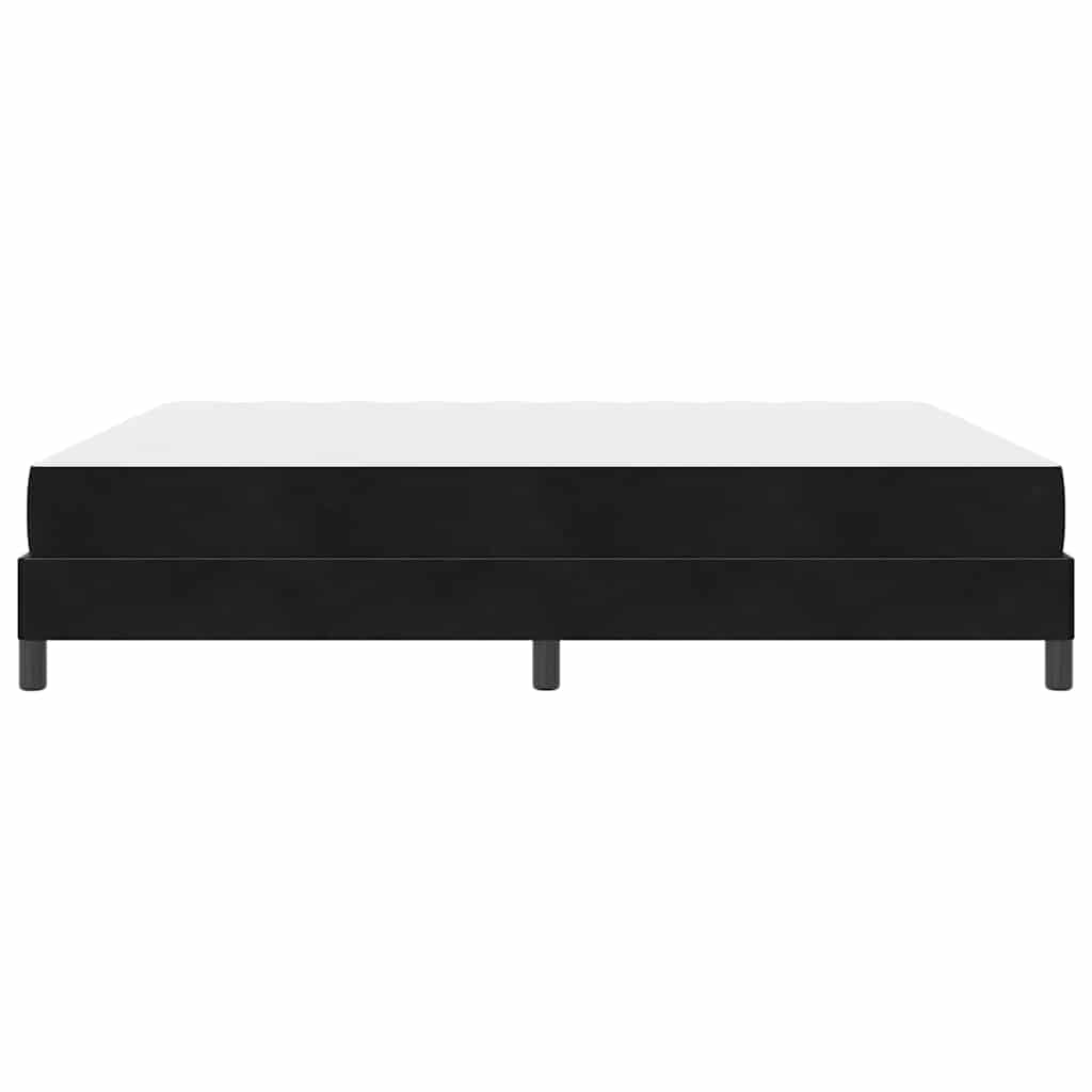 vidaXL Boxspringbett mit Matratze Schwarz 180 x 220 cm Stoff