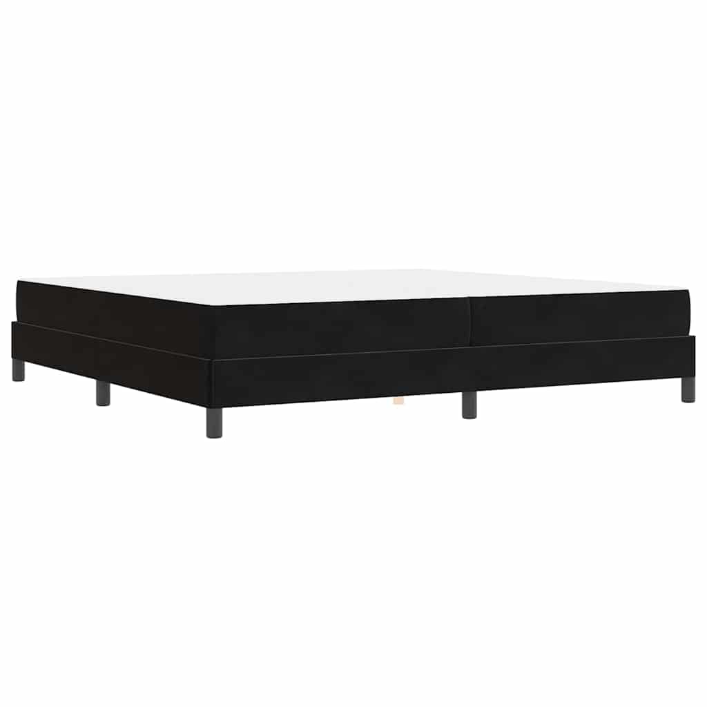 vidaXL Boxspringbett mit Matratze Schwarz 200 x 220 cm Stoff