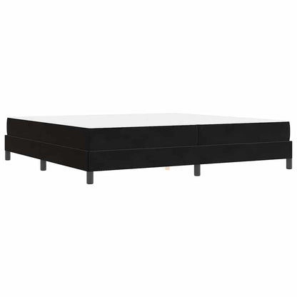 vidaXL Boxspringbett mit Matratze Schwarz 200 x 220 cm Stoff