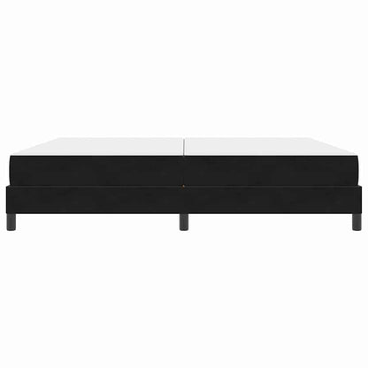 vidaXL Boxspringbett mit Matratze Schwarz 200 x 220 cm Stoff