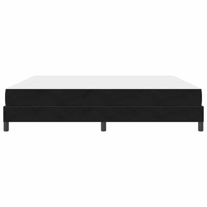 vidaXL Boxspringbett mit Matratze Schwarz 200 x 220 cm Stoff