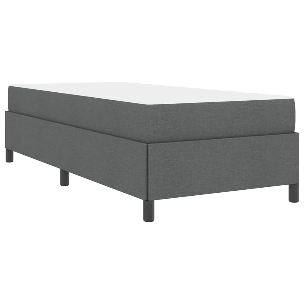 Boxspringbett Dunkelgrau 80 x 200 cm Stoff