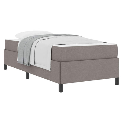 Boxspringbett Taupe 80 x 200 cm Stoff