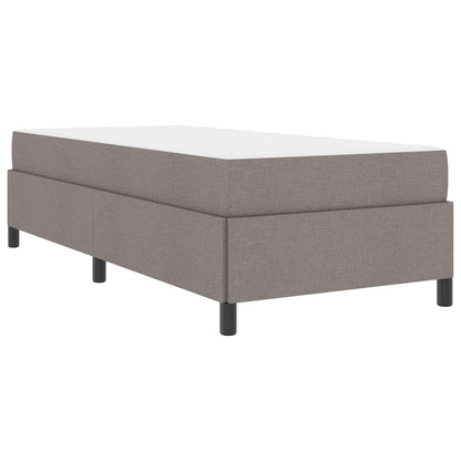 Boxspringbett Taupe 80 x 200 cm Stoff