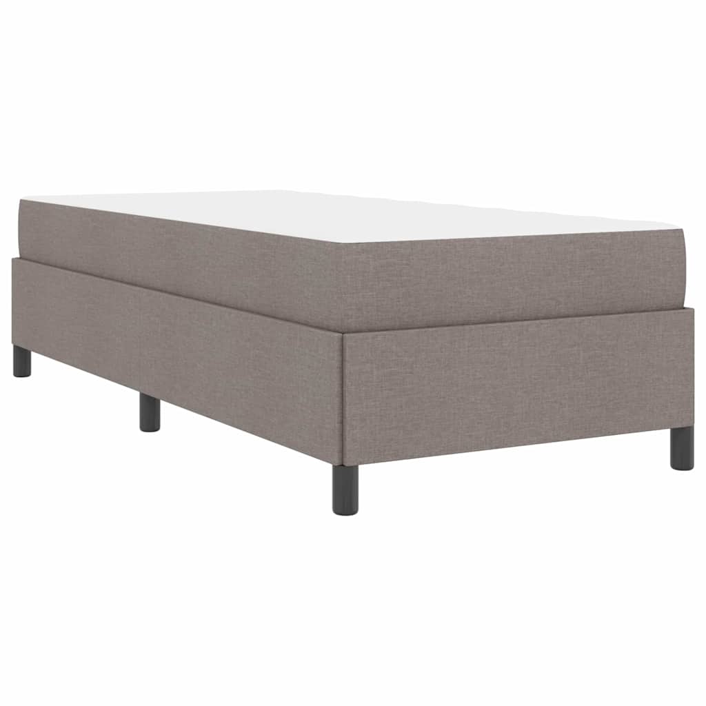 Boxspringbett Taupe 80 x 200 cm Stoff