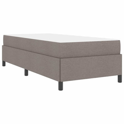 Boxspringbett Taupe 80 x 200 cm Stoff