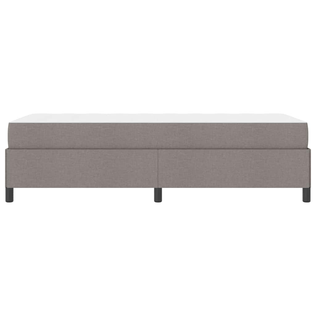Boxspringbett Taupe 80 x 200 cm Stoff