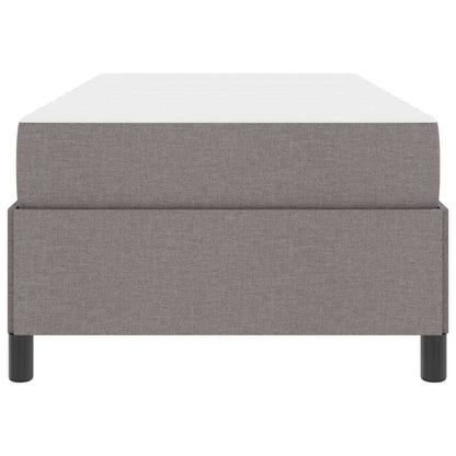 Boxspringbett mit Matratze Taupe 90 x 190 cm Stoff