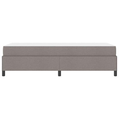 Boxspringbett mit Matratze Taupe 90 x 190 cm Stoff