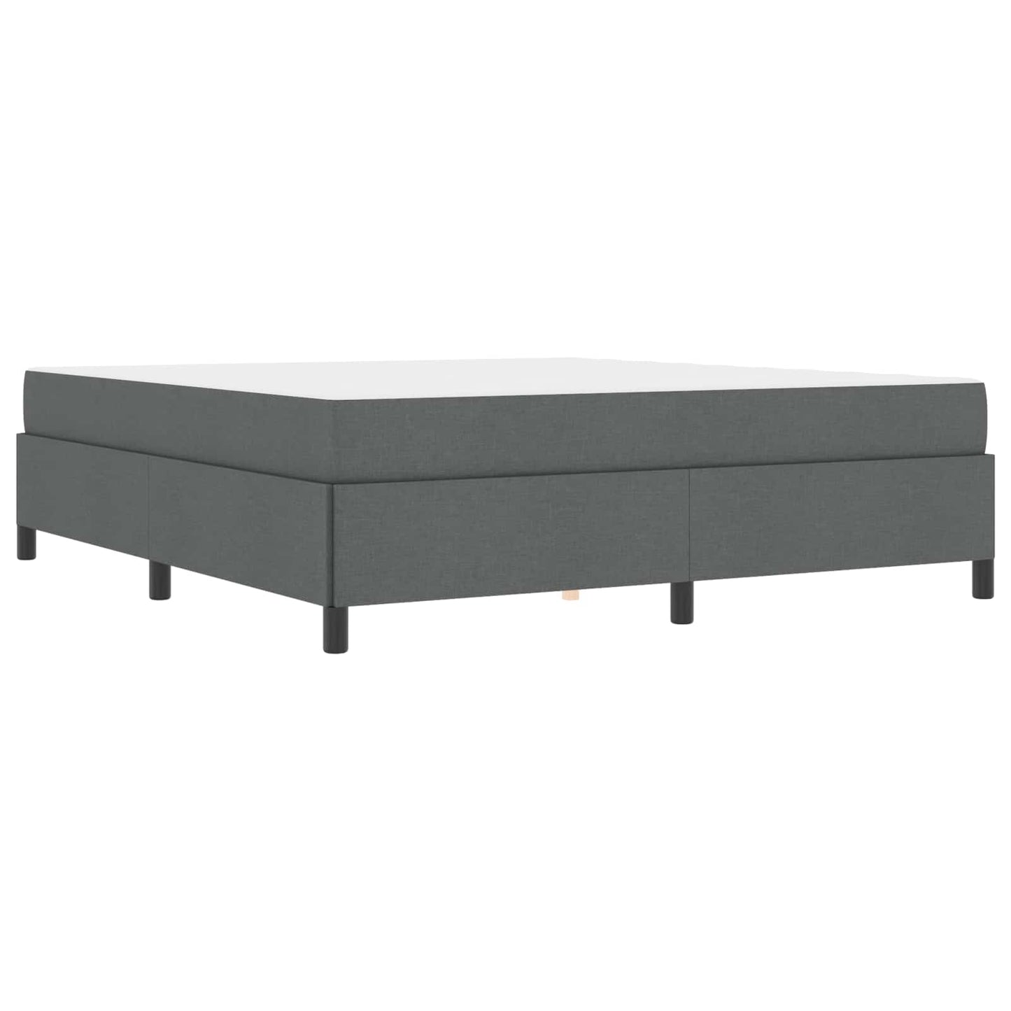 Boxspringbett Dunkelgrau 180 x 200 cm Stoff