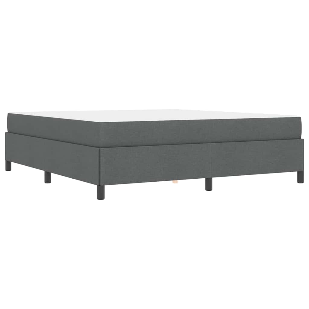 Boxspringbett Dunkelgrau 180 x 200 cm Stoff