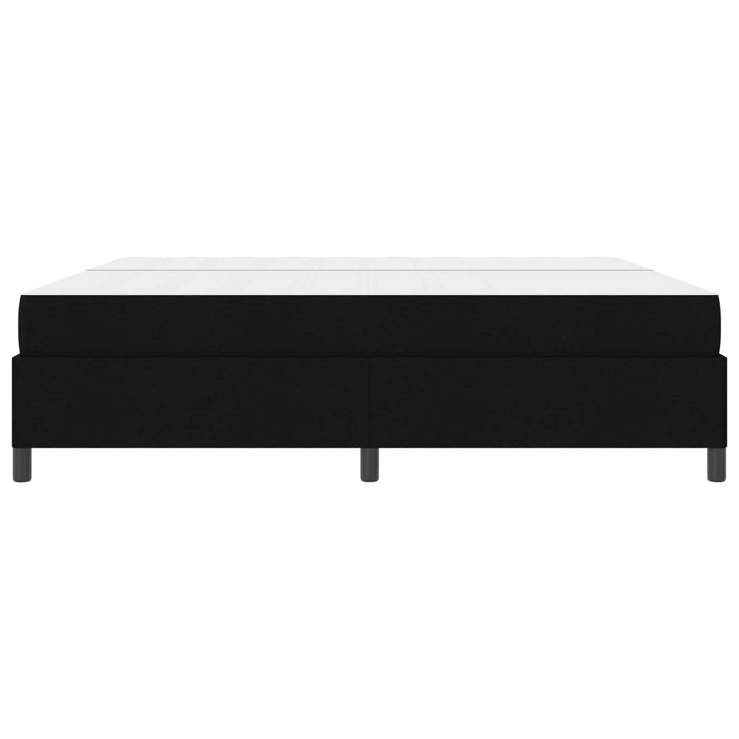 Boxspringbett mit Matratze Schwarz 200 x 200 cm Stoff
