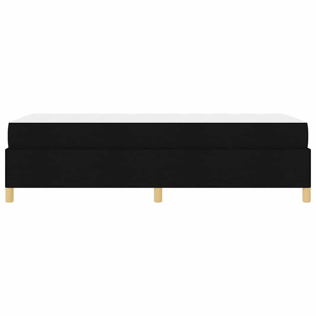 Bettrahmen mit Matratze Schwarz 80 x 200 cm Stoff