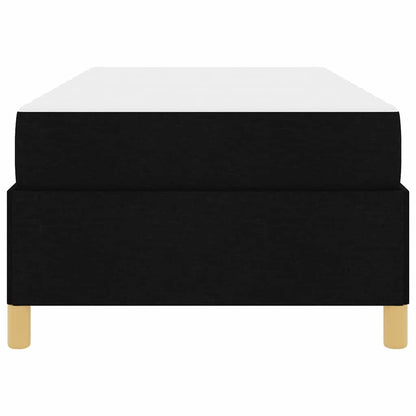 Bettrahmen mit Matratze Schwarz 90 x 190 cm Stoff