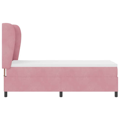 Boxspringbett mit Matratze Rosa 200 x 80 cm Polyester