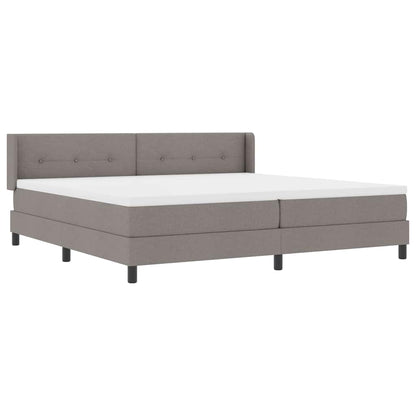 Boxspringbett mit Matratze Taupe 200 x 200 cm Stoff