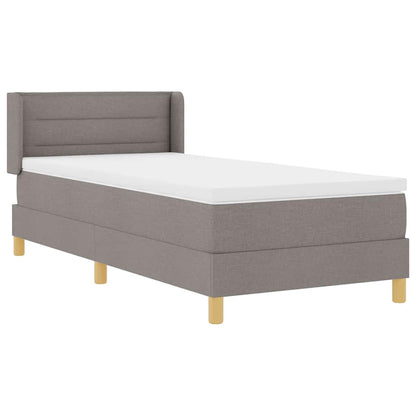 Boxspringbett mit Matratze Taupe 200 x 100 cm Stoff