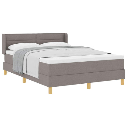 Boxspringbett mit Matratze Taupe 200 x 160 cm Polyester