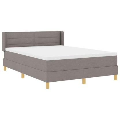 Boxspringbett mit Matratze Taupe 200 x 160 cm Polyester