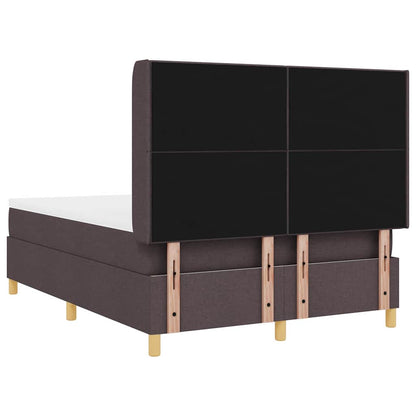Boxspringbett mit Matratze Braun 140 x 190 cm Stoff