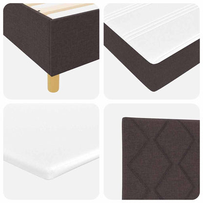 vidaXL Boxspringbett mit Matratze Braun 160 x 200 cm Stoff