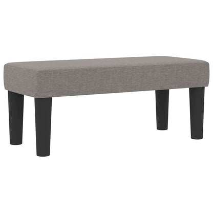 Boxspringbett mit Matratze mit Kopfteil Taupe 90 x 200 cm Stoff