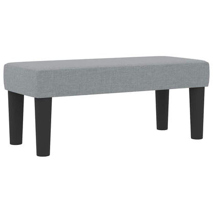 Boxspringbett mit Matratze Hellgrau 100 x 200 cm Stoff