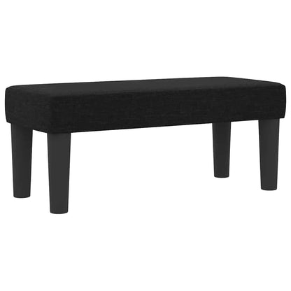 Boxspringbett mit Matratze Schwarz 80 x 200 cm Stoff