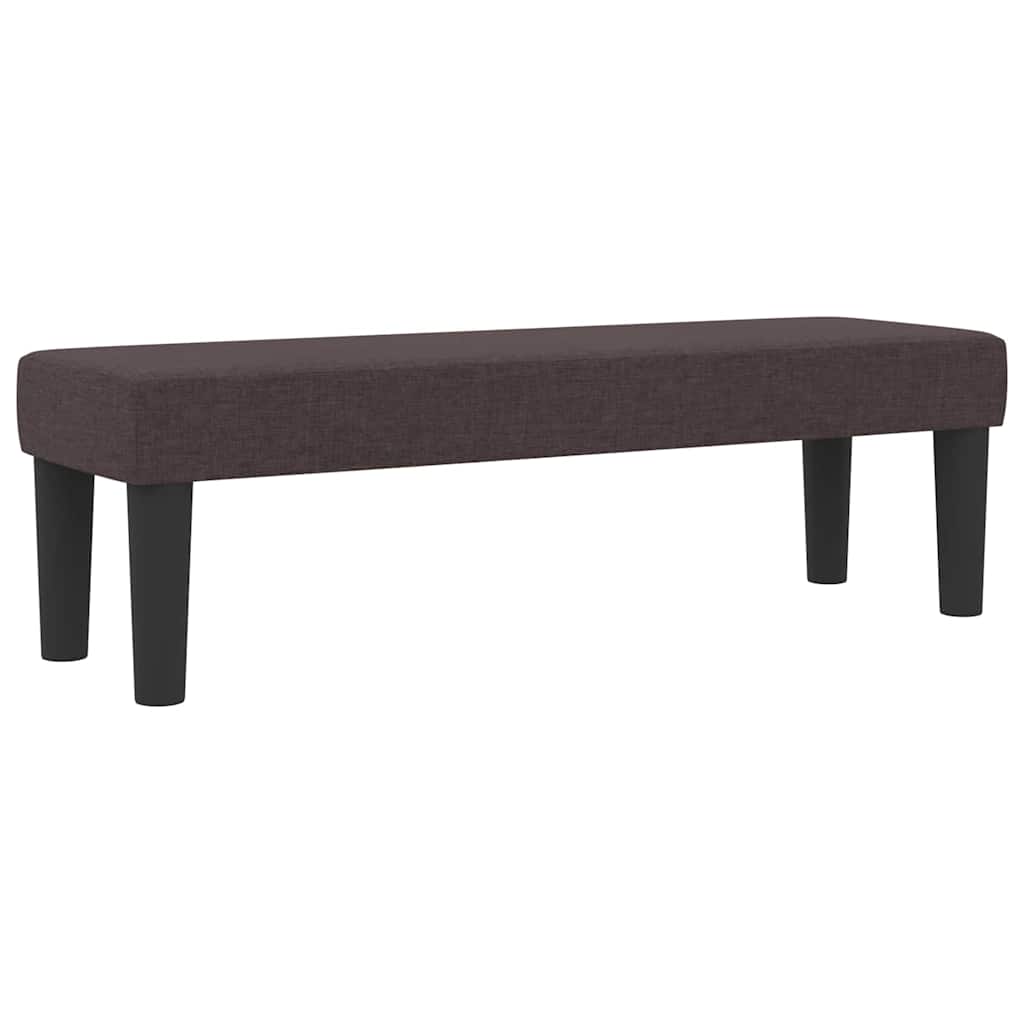vidaXL Boxspringbett mit Matratze Dunkelbraun 180 x 200 cm Stoff