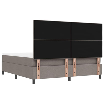 Boxspringbett mit Matratze Taupe 180 x 200 cm Stoff