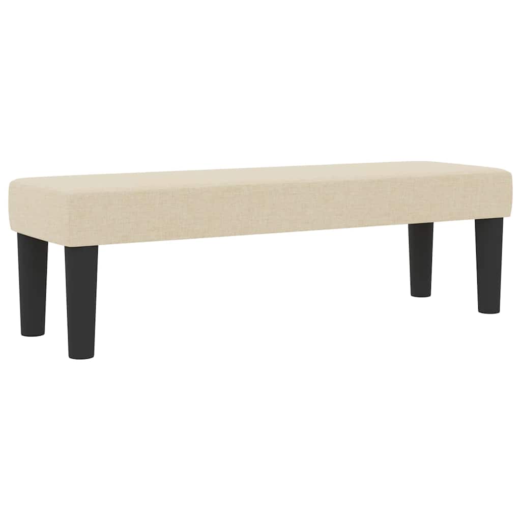 vidaXL Boxspringbett mit Matratze Creme 120 x 190 cm Stoff