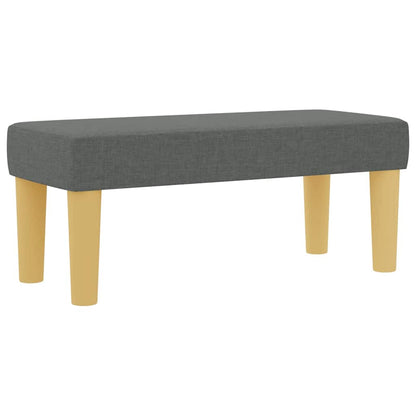 Boxspringbett mit Matratze Dunkelgrau 80 x 200 cm Stoff