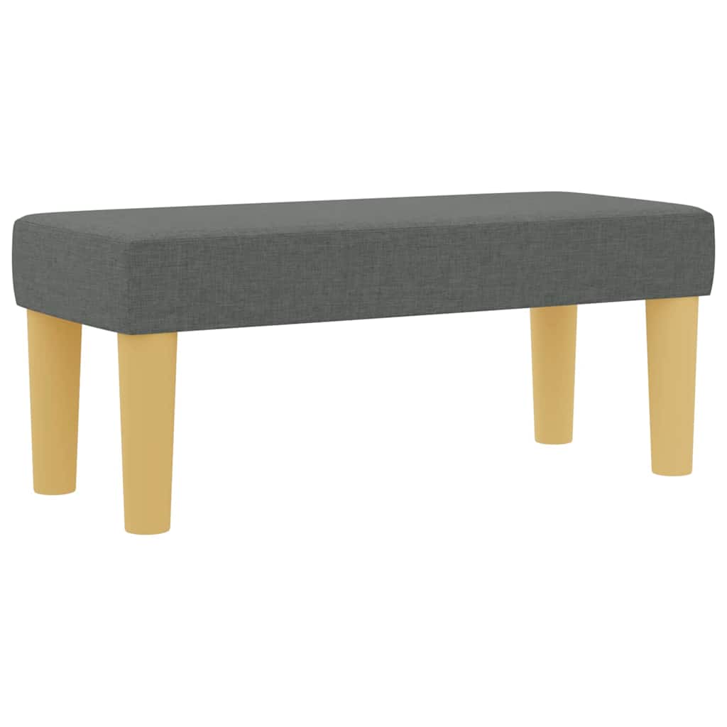 Boxspringbett mit Matratze Dunkelgrau 100 x 200 cm Stoff