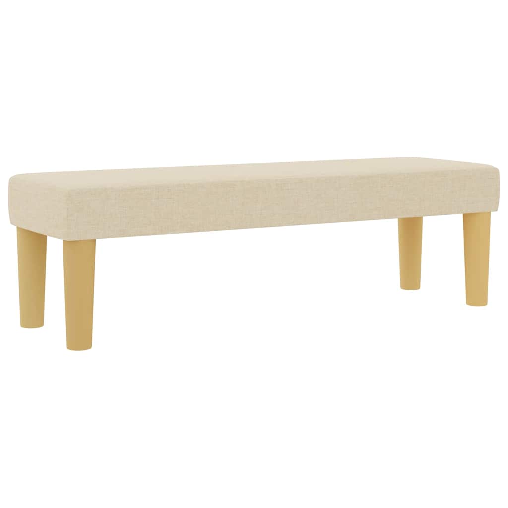 Boxspringbett mit Matratze Creme 180 x 200 cm Stoff