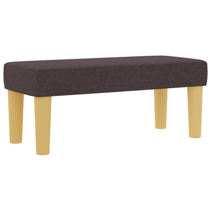 Boxspringbett mit Matratze Dunkelbraun 90 x 200 cm Stoff