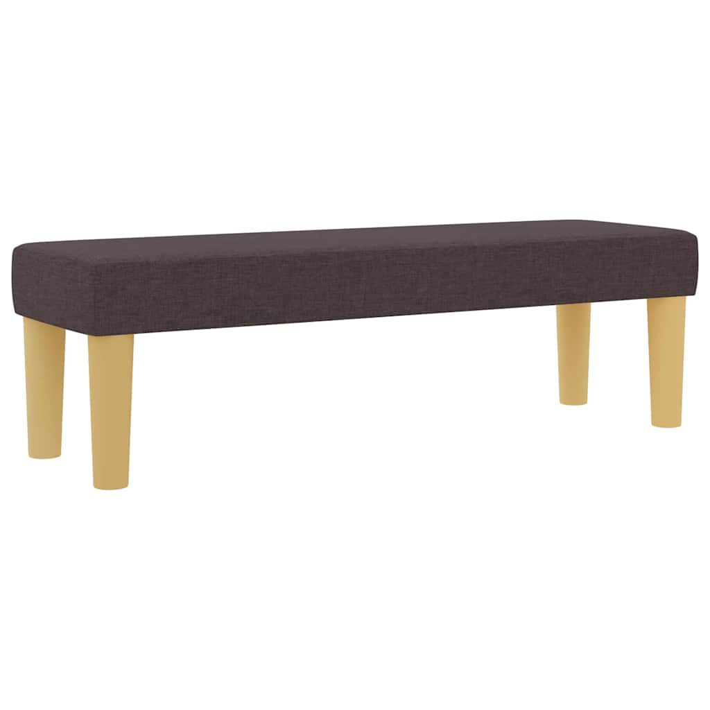 vidaXL Boxspringbett mit Matratze Dunkelbraun 180 x 200 cm Stoff