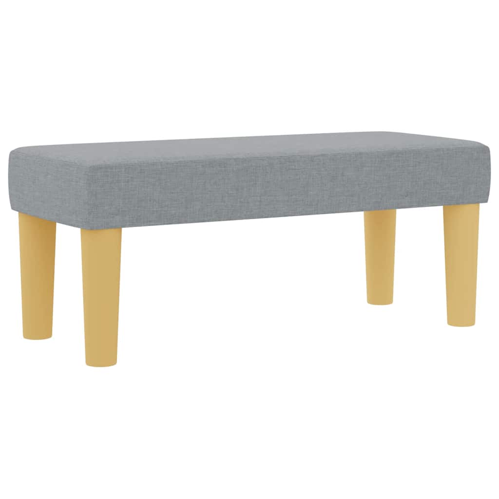 Boxspringbett mit Matratze Hellgrau 100 x 200 cm Stoff