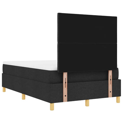 Boxspringbett mit Matratze Schwarz 120 x 190 cm Stoff