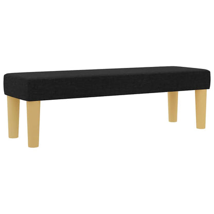 vidaXL Boxspringbett mit Matratze Schwarz 160 x 200 cm Stoff