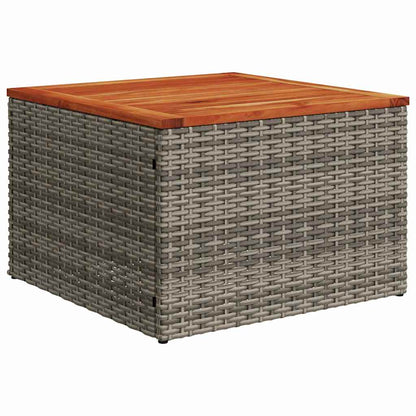 vidaXL Gartensofa-set mit Speicher 9 pcs Grau Poly-Rattan
