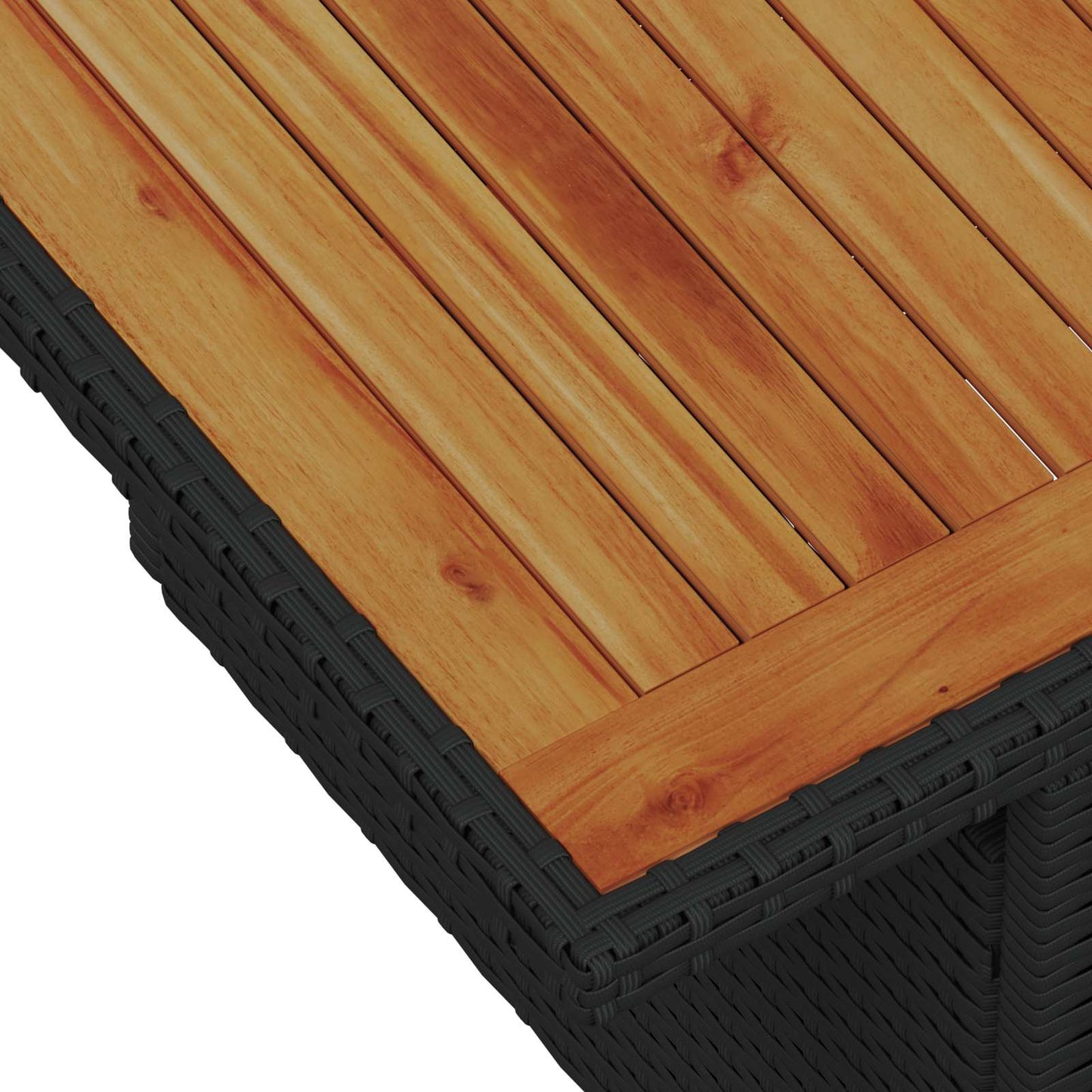 Garten-Sofa-Set mit Speicher 9 pcs Schwarz Poly Rattan