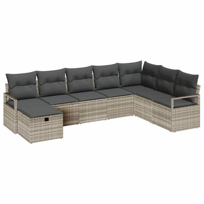 Sofa Set mit Kissen 6 pcs Poly-Rattan