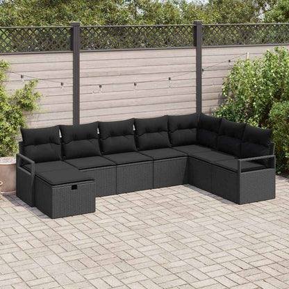 Sofa Set mit Kissen 6 pcs Poly-Rattan