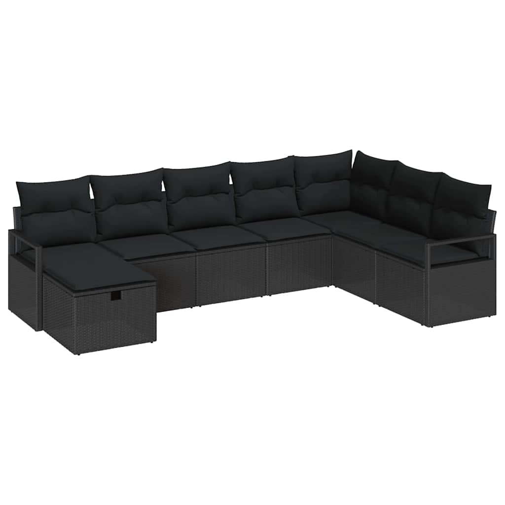 Sofa Set mit Kissen 6 pcs Poly-Rattan